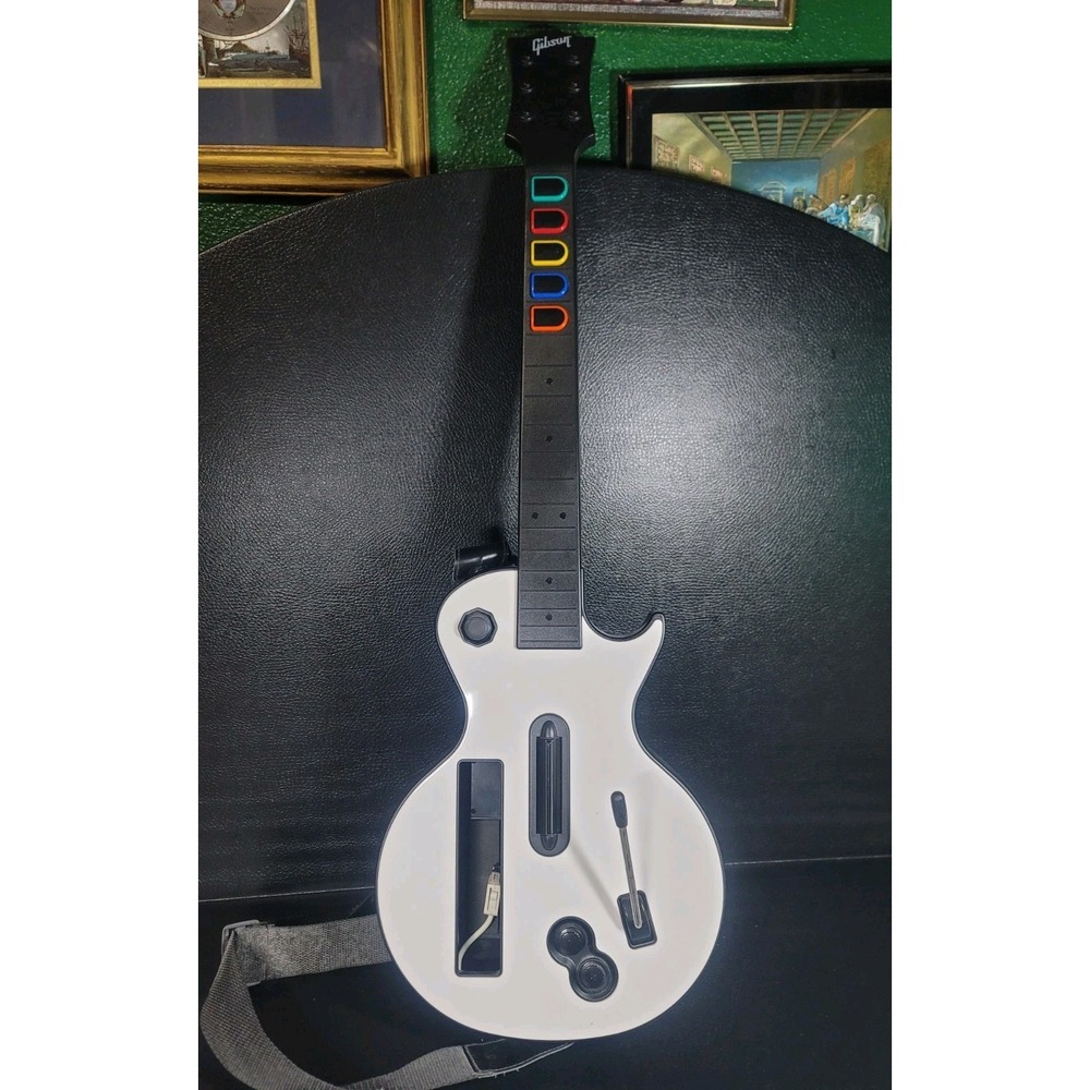 Nintendo Wii Guitar Hero Controller Gibson Les Paul RedOctane 95125.805 CLEAN!!